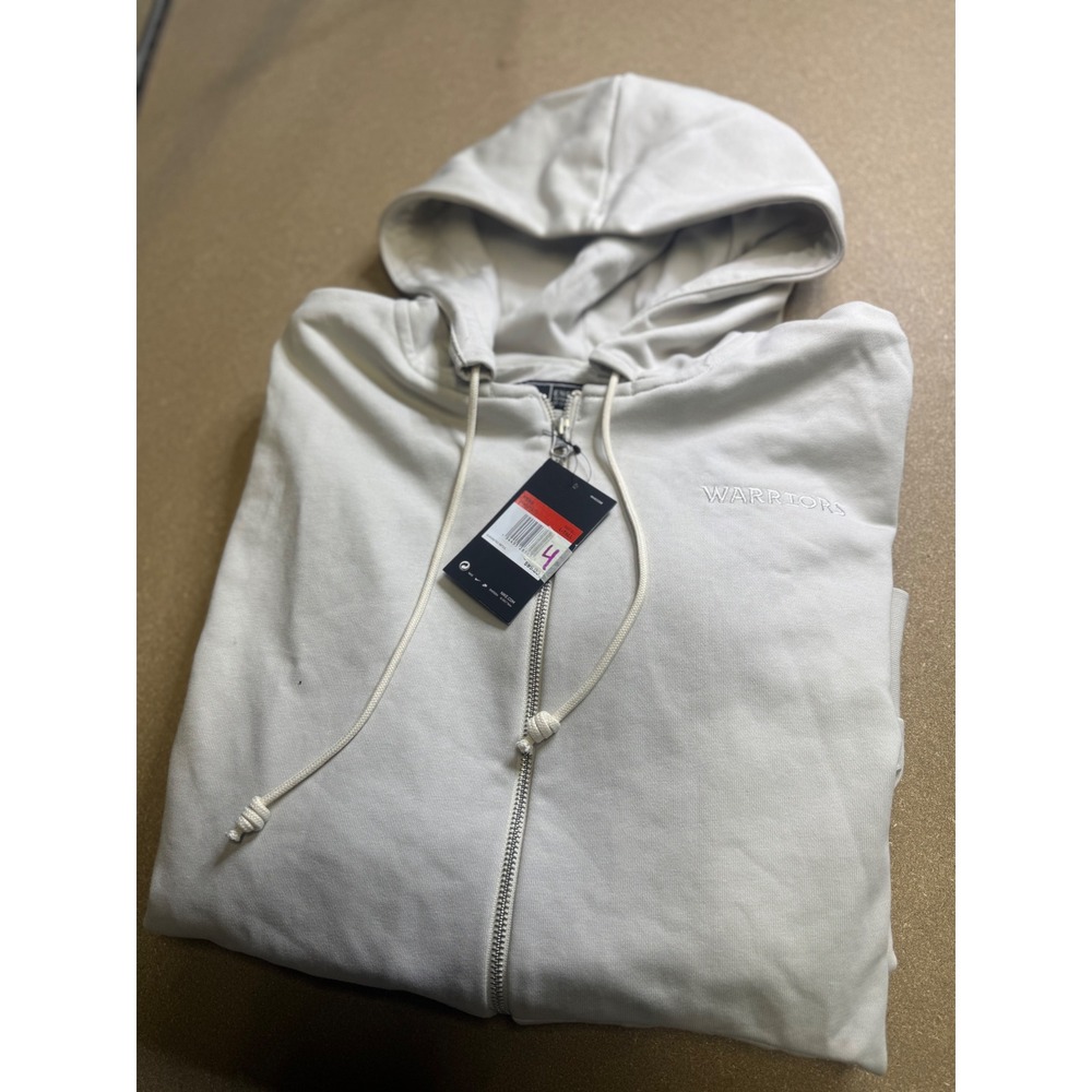 Nike NBA Golden State Warriors Dri-FIT Full Zip Hoodie Mens L Tall Beige NET $95